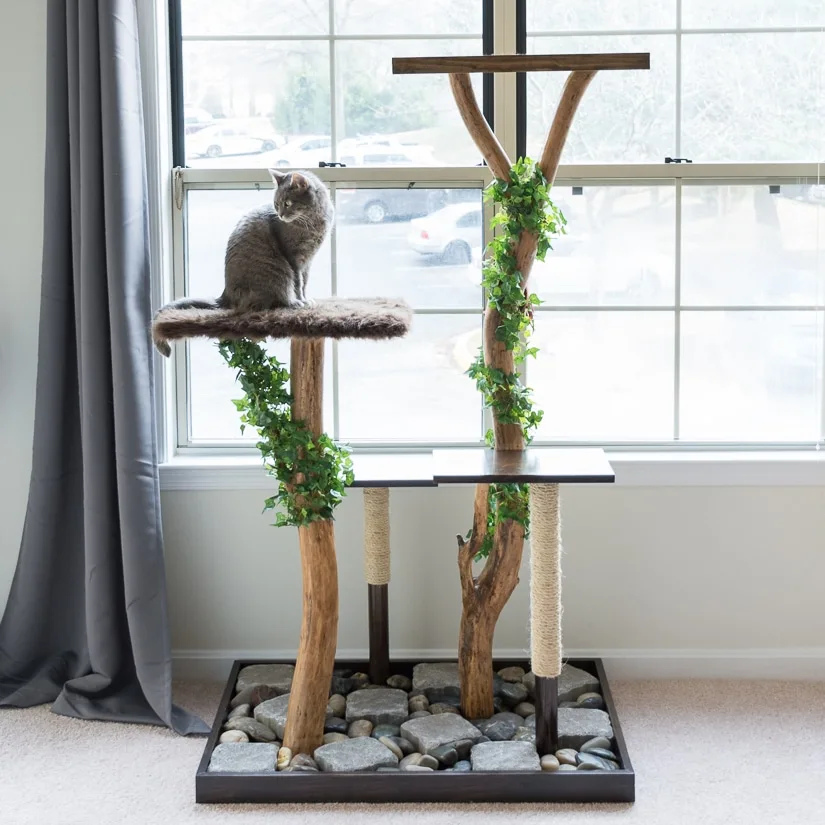real branch cat tree
