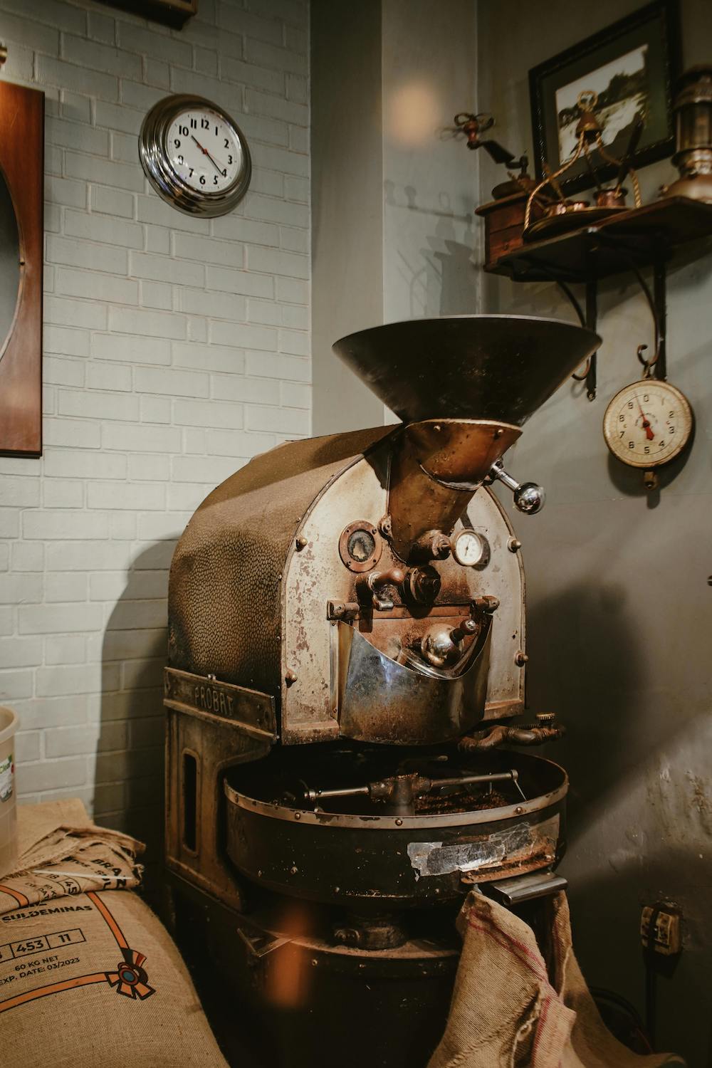 vintage coffee roaster